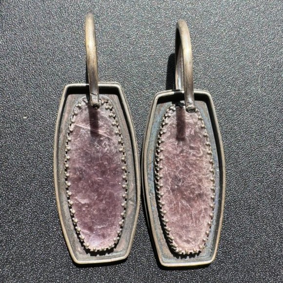 Ear Weights Jewelry - Lepidolite & Sterling Silver Ear Weights